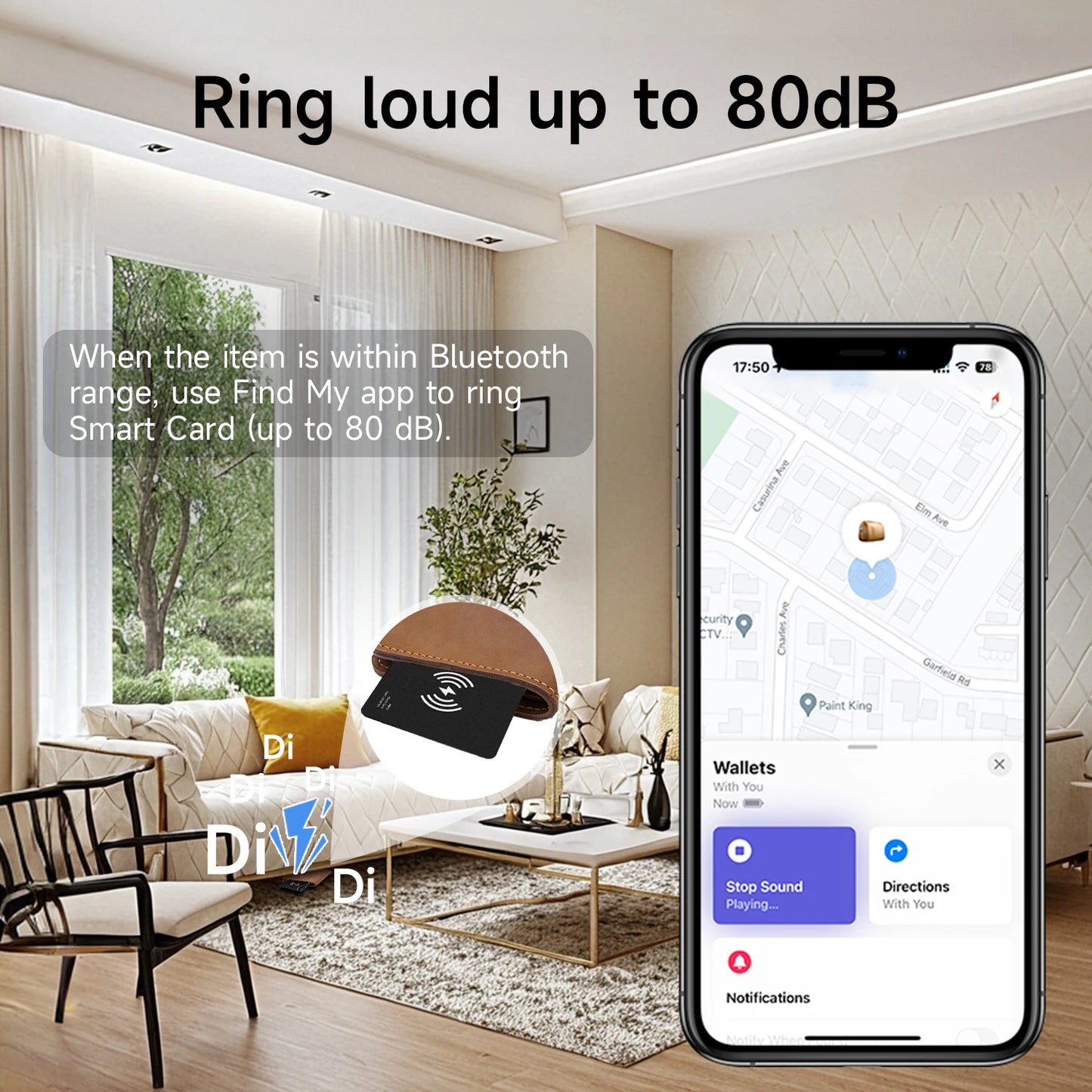 Track your wallet anywhere using Apple Find My.